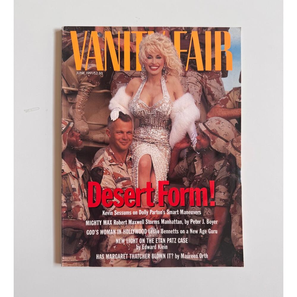 DOLLY PARTON VANITY FAIR Mag June 1991 No Label GREAT Condition US Military Army